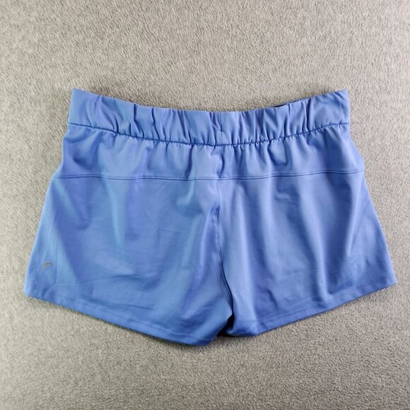 ZYIA Active Shorts Womens XXL Sky Blue Club Matte Softshell High Waisted - Picture 11 of 12